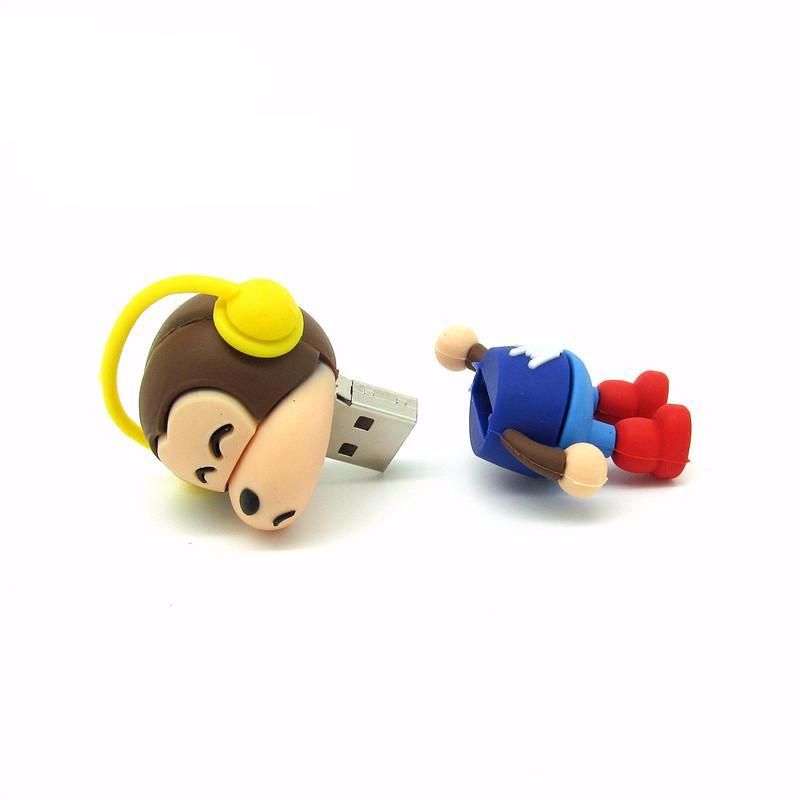 Fashion Headset Monkey Flash Drive