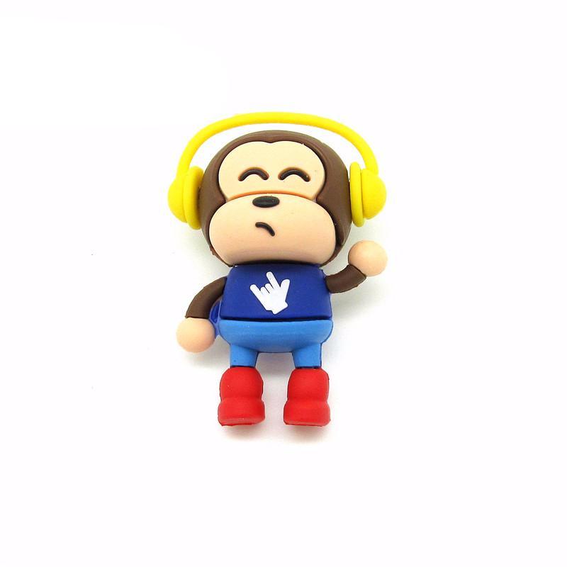 Fashion Headset Monkey Flash Drive