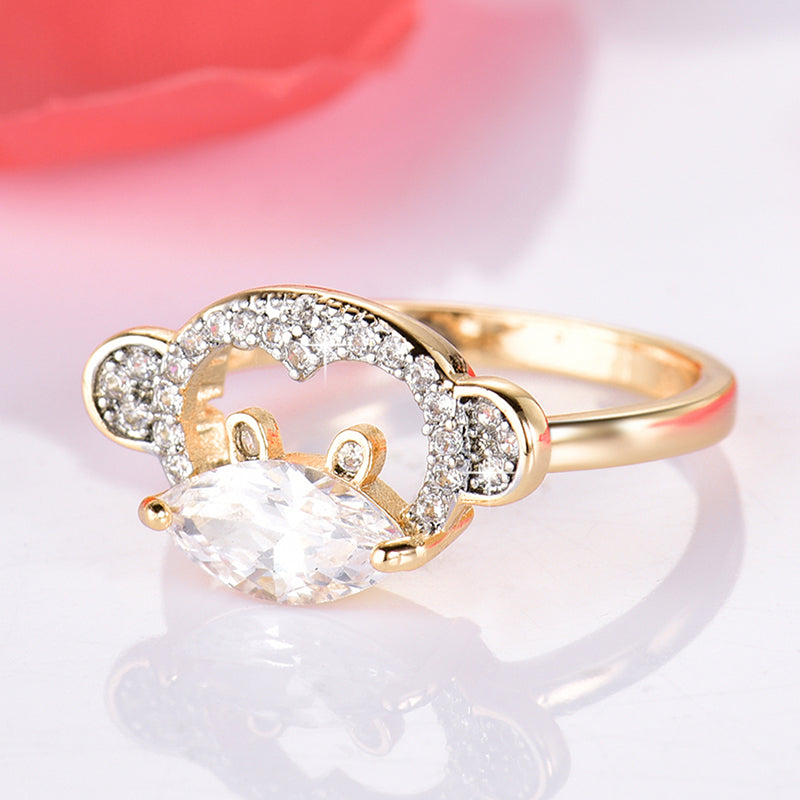 Monkey Big Proposal Ring