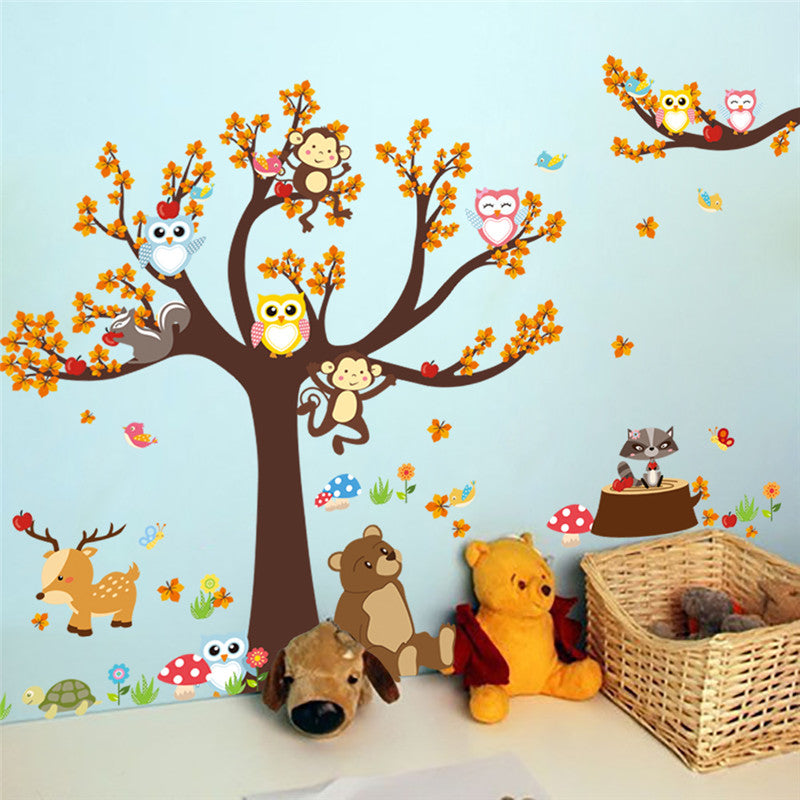 Jungle Forest Tree Wall Stickers