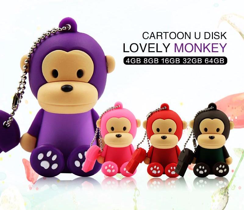 Cute Monkey Flash Drive