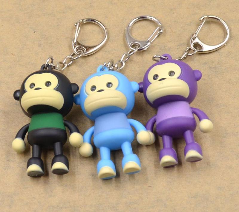 Cute Multi Colored Monkey Keychain