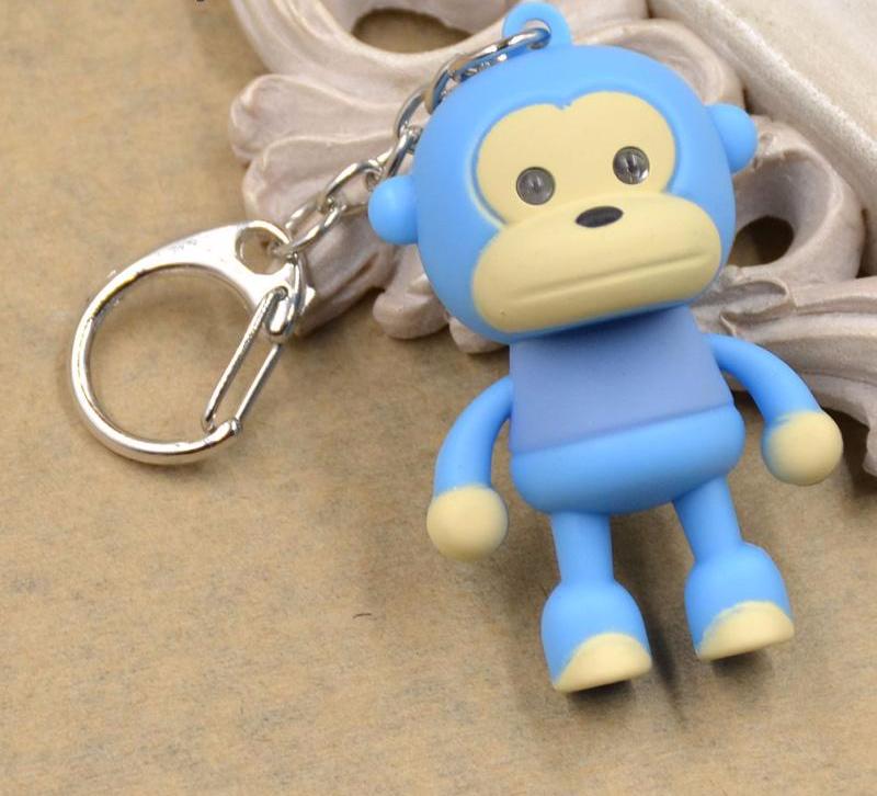 Cute Multi Colored Monkey Keychain