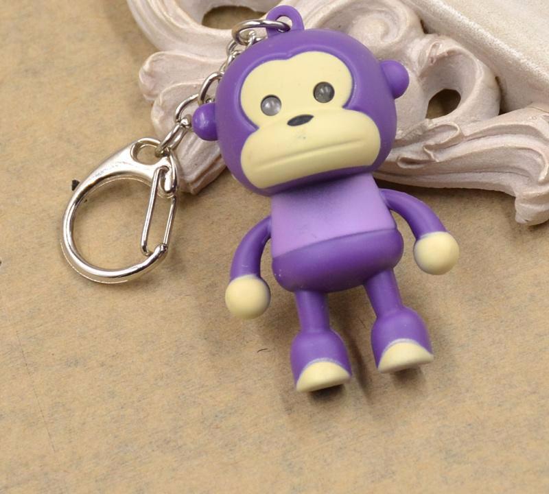 Cute Multi Colored Monkey Keychain