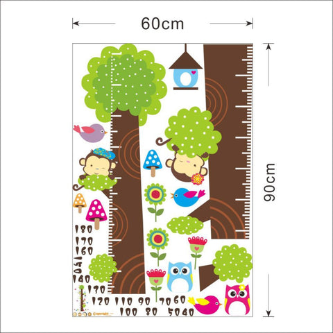 Tree Growth Chart Wall Decal
