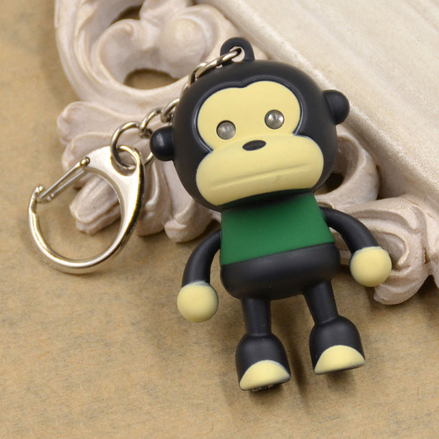 Cute Multi Colored Monkey Keychain