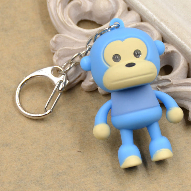 Cute Multi Colored Monkey Keychain